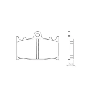 BRENTA brzdové destičky KH158 sintrované barva zlatá přední (FT 4062) Pouze Dnes