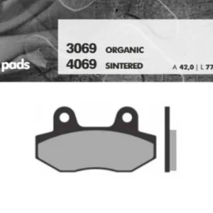 BRENTA brzdové destičky KH86 sintrované barva zlatá (FT 4069) Ruční Výroba