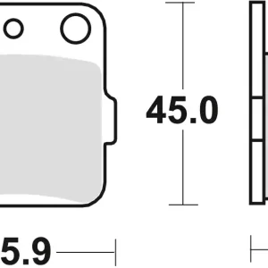 TRW ZF brzdové destičky KH84 sintrované OFFROAD SUZUKI DR 800 88-90, YAMAHA YFZ 450 04-20 zadní Omezená Nabídka