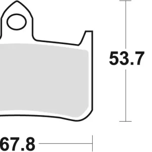 TRW ZF brzdové destičky KH187 organické HONDA RVF 750 94-97, CB 900 HORNET 02-06, CB 1300 X4 97-99, KAWASAKI KLR 250 82-84, přední Top Prodej