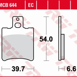 Expresní Doručení TRW ZF brzdové destičky KH193 organické APRILIA RS 50 95-98, SR 50 93-04, YAMAHA YA/YM 50 95-98, YQ 50 AEROX 96-12, BWS 100 99-, přední
