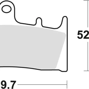 Nejprodávanější TRW ZF brzdové destičky KH188 organické KAWASAKI ZX9R 96-01, ZRX 1100 / 1200 96-06, VN 1500 02-03, VN 1600 04-08, SUZUKI GSF 1200 01-05, GSX 1400 01-07, VZ 1600 04-05, přední