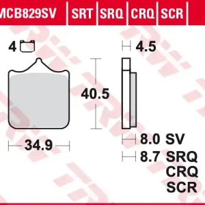 TRW ZF brzdové destičky KH499/4 karbonové závodní BMW S 1000 RR 09-, přední Akční Nabídka