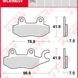 Finální Výprodej TRW ZF brzdové destičky KH197 KAWASAKI 250 R NINJA / 400 NINJA 18-19, s 400 19-, přední
