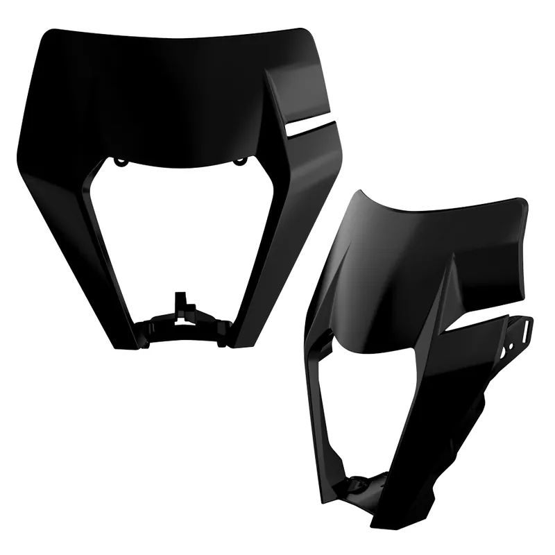 Prémiový POLISPORT kryt světla přední KTM EXC/EXC-F/XC-W/XCF-W `17-19 barva černá (vzor OEM)