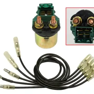 BRONCO startovací relé startéru univerzální (30A) kulatý (s pojistkou) Nová Kolekce