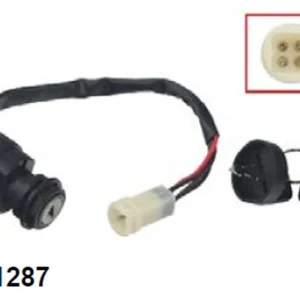 BRONCO spínač zapalování YAMAHA YFM 80 BADGER, YFA1 BREEZE 86-94, YFM 100 CHAMP 87-91, YFM 225 MOTO4 86-88, YFM 250/350 GRIZZLY/WARRIOR 89-94, (2FJ-82510-02-00, 2FJ-82510-09-00) Sleva