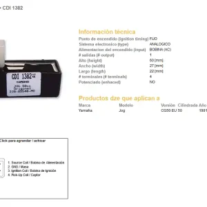 Profesionální DZE jednotka zapalování CDI YAMAHA CG 50 JOG 88-91; CW 50 ZUMA 89-90 (2JA-85540-MO)