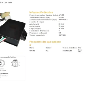 DZE jednotka zapalování CDI YAMAHA YFZ 350 BANSHEE 97 (3GG-85540-10-00) Bezpečná Platba