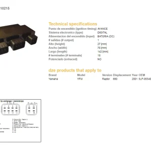Cenová Bomba DZE jednotka zapalování CDI YAMAHA YFM 660 raptor 01 (OEM-5LP-85540-00)