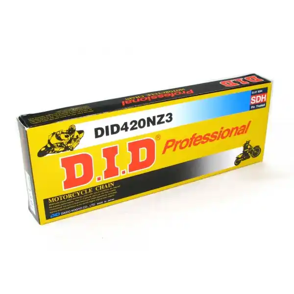 DID hnací řetěz 420NZ3-120 (120 článků) bez O-kroužků, rozpojený + spojka Autentický