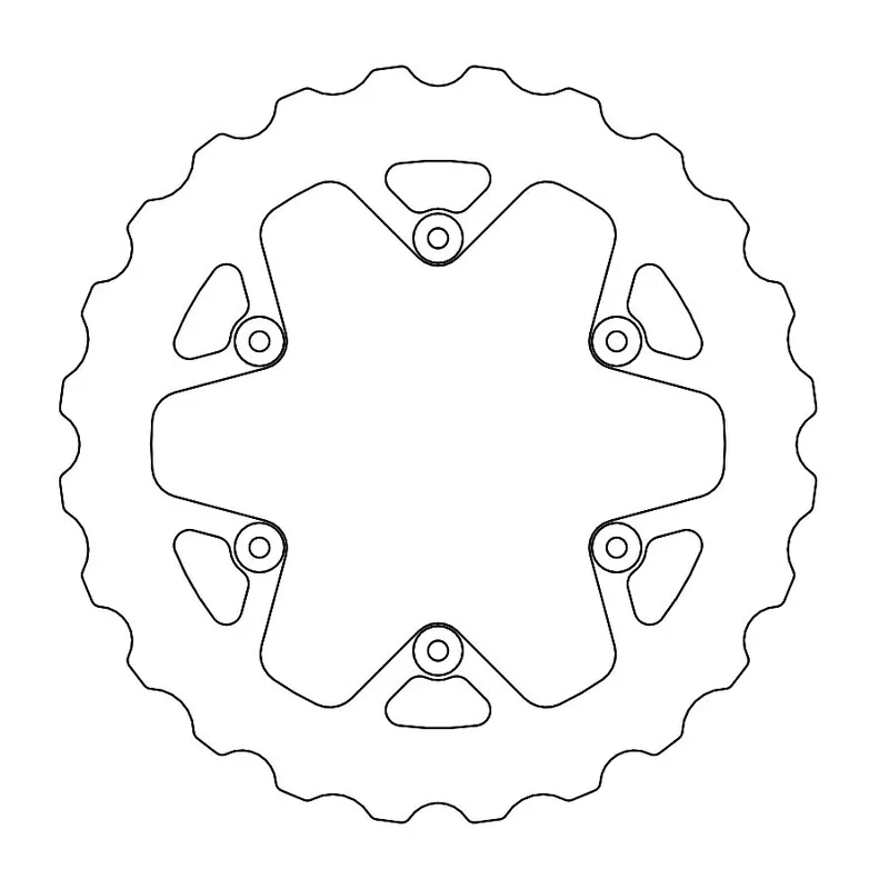 Speciální Cena MOTO-MASTER brzdový kotouč zadní (plný) MUD sérieS (bláto) 245mm YAMAHA YZ 125 02-18, YZ 250 02-20, YZF 250/450 02-18