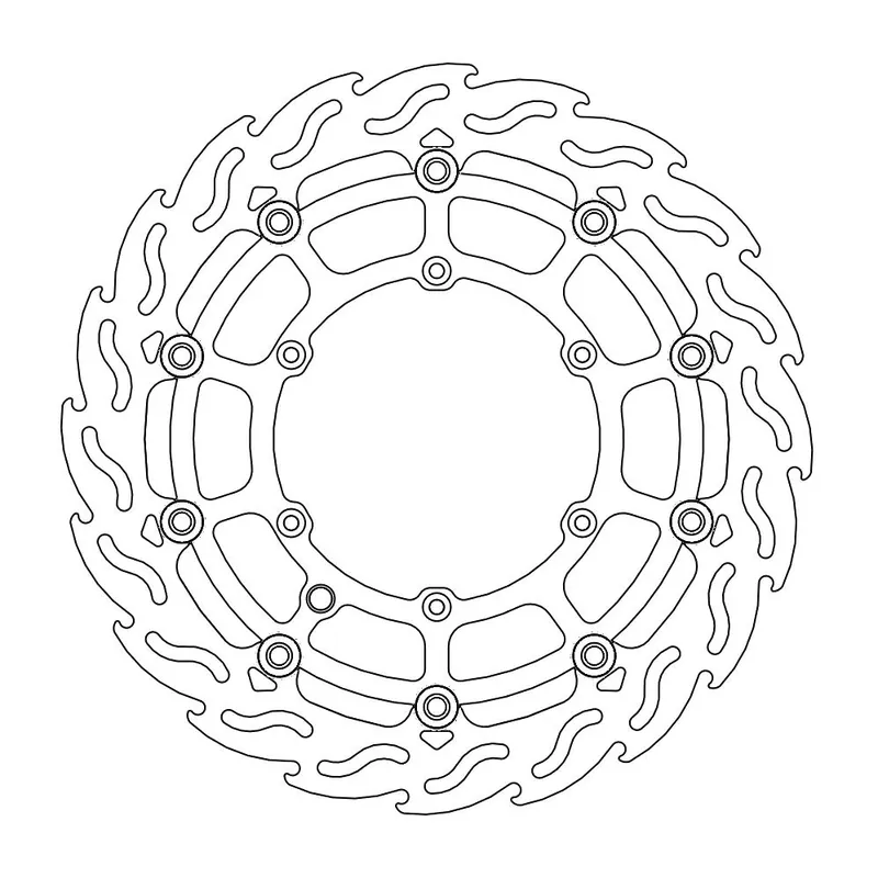 MOTO-MASTER brzdový kotouč plovoucí FLAME přední SUPERMOTO 320mm KTM/HUSQVARNA/HUSABERG Cenová Bomba