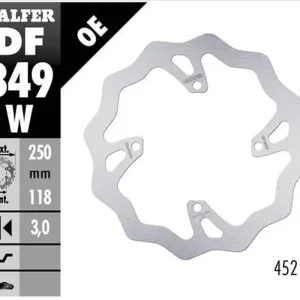 GALFER přední brzdový kotouč SUZUKI RM 250Z/450Z 06-18 RMX 450Z 10-17 WAVE (250X118X3mm) Poslední Šance