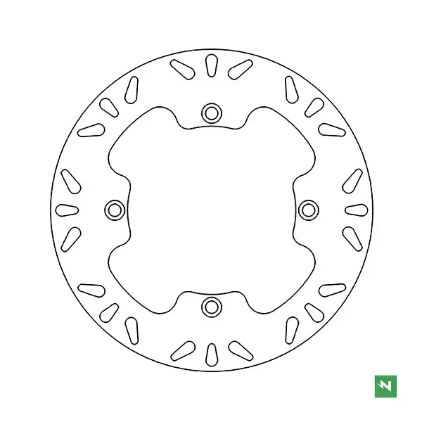 Must-Have NEWFREN přední brzdový kotouč HONDA XRV 750 (90-03) (276X144X4) (4X10,5mm)