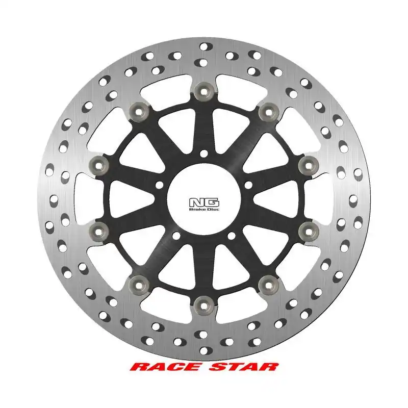 NG přední brzdový kotouč RACE STAR PREMIUM DUCATI MONSTER 797/950 18-22, PANIGALE 955 20-22, SUPERsport 950 17-22 (320X72X4,5mm) (5X8,25mm) plovoucí (prostředek hliníkový, vylepšený chlazení) Vysoce Kvalitní