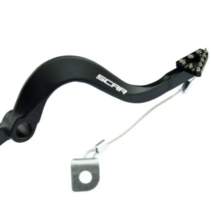 SCAR závodní páka zadního brzdy KAWASAKI KX 250 21-25, KX 450 19-25, KX 450F 06-18, barva černá Garance Vrácení Peněz