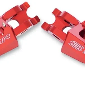 SCAR závodní stupačky řidiče hliníkové KAWASAKI KXF 06-17, KXF 450 07-17, CRF 250 02-17 barva světle modrá Omezená Nabídka